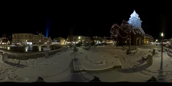 Winter Night in Market Square