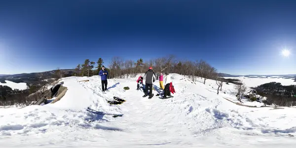 Snowshoeing up West Rattlesnake Mountain