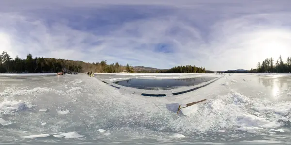 Ice Harvest on Squam Lake